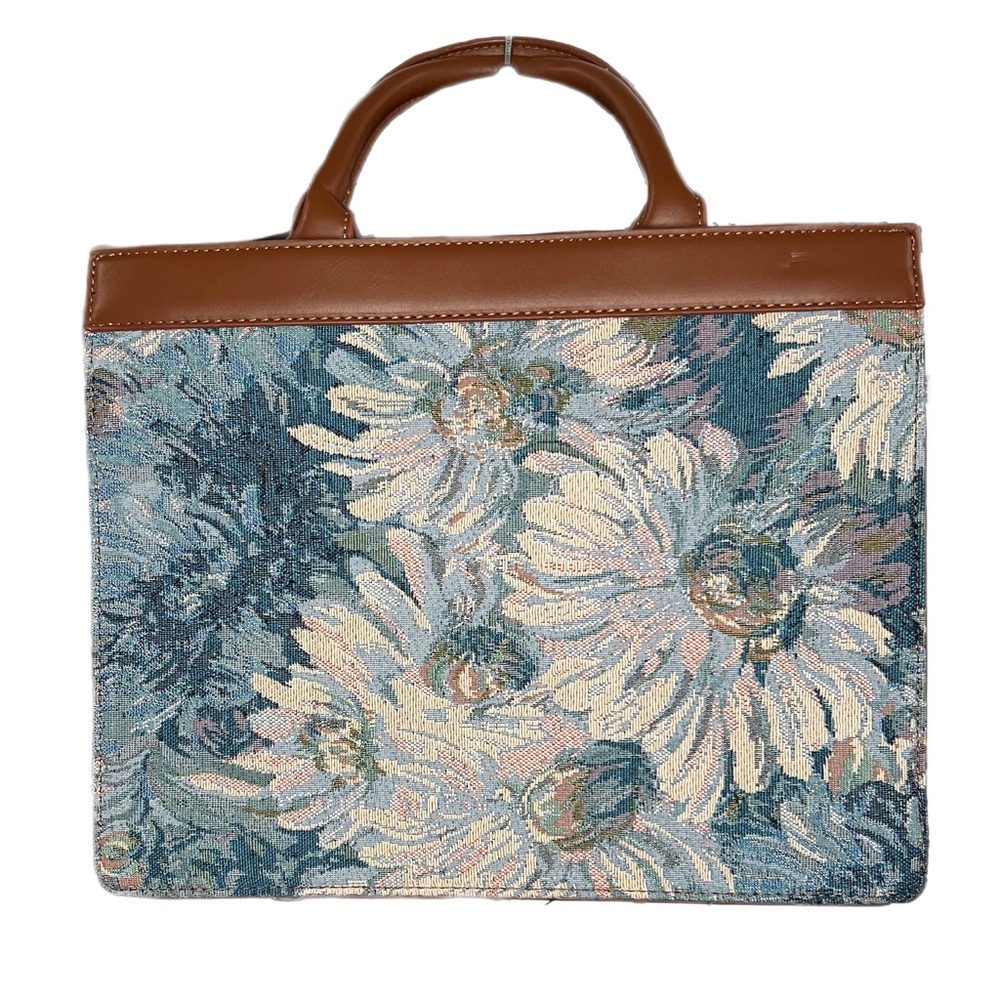 Vintage printed hand bag